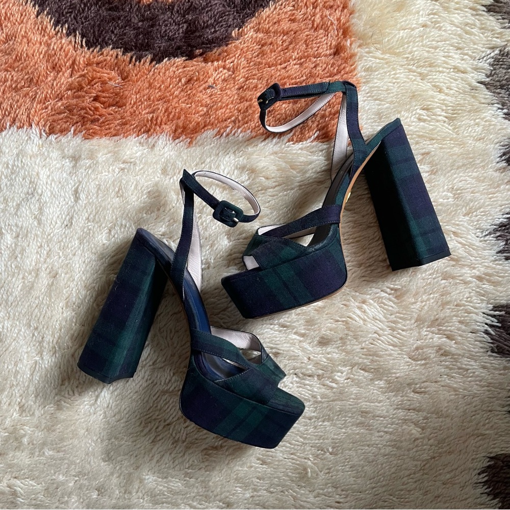 Hill House Home Platform Tartan Shoes